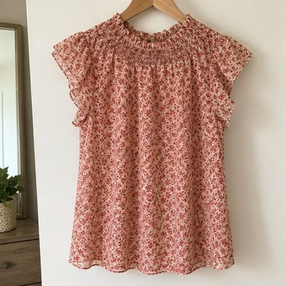 Lilac Ruffle Blouse